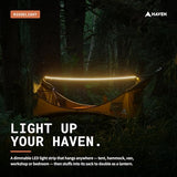 Haven Ridgelight - Dimmable LED Strip Lights - Hammock Camping Accessories - Tent Lights - Outdoor Indoor Light - 78 Inches Long