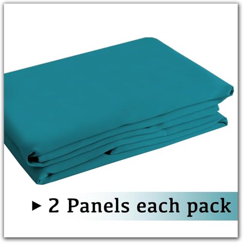Turquoize Teal Blackout Curtains Themal Insulated Grommet/Eyelet Top Blackout Curtain Drapes for Bedroom Window Treatment Panels Nursery & Infant Care Panels Drapes,2 Panel, 42" W x 84" L, Teal