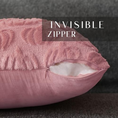 DFXSZ Fall Pillow Covers 20x20 2Pcs Pink Pumpkin Fall Decorations for Home