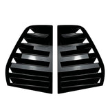 Compatible with VW Golf 5 MK5 Exterior Rear Side Window Louver Shutter Trim Carbon Fiber Look/Gloss Black Windshield(Glossy Black)