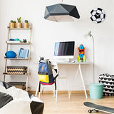 Relaxdays Children's Wall Clock, Diameter 30 cm, Children's Wall Clock, No Numbers, Decoration for Children's Room and Teenager's Room, Black/White