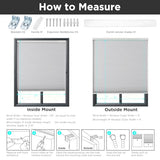 Joydeco Cellular Shades Cordless, 35 Inch Wide Blackout Cellular Blinds for Windows, Waterproof Honeycomb Blinds White Window Coverings for Bedroom, Living Room, Office, Kitchen (35" W x 64" H)