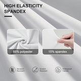 Trlyc Spandex Folding Chair Covers 100 Pcs Universal Fitted Dining Chair Cover Stretchy Slipcovers for Wedding Party Banquet Flat-Front Chairs Covers (White)