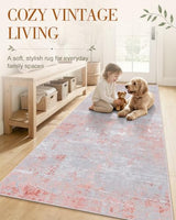 OLANLY 2x3 Washable Small Rug Non Slip Indoor Door Mat for Entryway Bedside