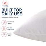 Foamily Couch Pillows Inserts 18x18 Premium Decorative Pillows for Couch, Bed & Living Room, Soft Fluffy Throw Pillow Inserts for Home Decor