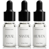 The Magic Scent Santal, Heaven, & Royal Fragrance Oil Discovery Set (3 x 10ml): Hotel Diffuser Oils Scents for Home - Clean & Premium - Designed for Use in All Diffusers