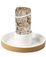 Sage Holder for Burning, White Sage Tray, Smudge Bowl, Sage Bundle Burner, Ceramic Sage Bowl, Smudging Burn Bowl for Sage, Ideal for Smudging Palo Santo Candles, Simple, Sturdy, Terracotta