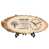 BeauGift Dad Gifts for Fathers Day from Daughter Son, Dad Birthday Gifts for Daddy, Wooden Clock Birthday Gift Idea for Father, Fathers Day Present from Child to My Daddy