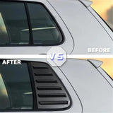 Car Rear Window Side Vent Shutter Louver Cover Trim Exterior Accessories Body Kits Fit for VW Golf 4 MK4 1997-2006(Carbon Look)