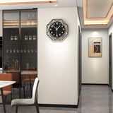 Modern Wall Clocks for Living Room Decor 12in Black Wall Clock Silent Non-Ticking Quartz Battery Operated for Office Kitchen Bedroom Bathroom Minimalist Small Clock Decoration Easy to Read
