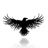 Yuzhuo Metal Viking Raven Wall Art Norse Mythology Crow Wall Decor with Gothic Metal Wall Sculpture Suitable for Living Room Bedroom Indoor Outdoor Garden Home