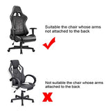 BTSKY Ergonomic Office Computer Game Chair Slipcovers Stretchy Polyester Covers for Reclining Racing Gaming Gaming Chair Black (No Chair)