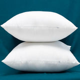 Set of 2 Cotton Fabric Plump Throw Pillow Inserts, Down Alternative Decorative Couch Cushion Cover Filler, 18 X 18 Inches