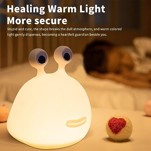 Cute Slug Night Light,Silicone Lamp USB Rechargeable Table Funny Animal Lamp Portable LED Lamps for Breastfeeding Dorm Room Decor for Christmas Gift Baby Kids Girls Teens