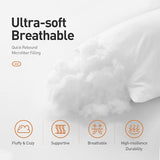 Acanva Throw Pillow Insert Premium Stuffer Sham Square Form for Decorative Cushion Bed Couch Sofa Chair