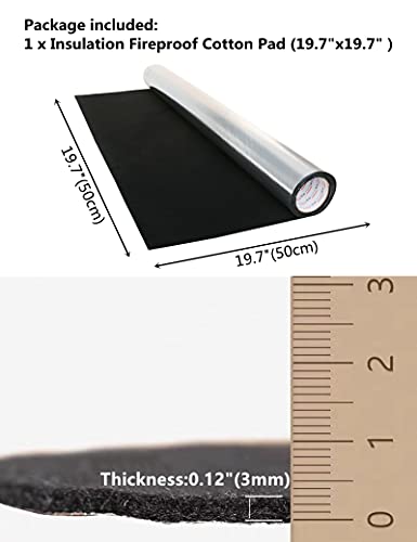 Incense Backflow Incense Burner Holder Heat-resistan Insulating mat Round Cotton pad Smoked Cigarette Ashtray mat 1Pc (19.7X19.7Inch)