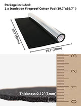 Incense Backflow Incense Burner Holder Heat-resistan Insulating mat Round Cotton pad Smoked Cigarette Ashtray mat 1Pc (19.7X19.7Inch)