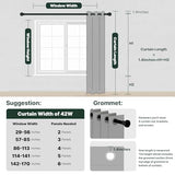 H.VERSAILTEX Blackout Curtains for Bedroom Thermal Insulated Room Darkening Living Room Curtains 63 Inch Long Grommet Privacy Protection Window Curtain Panels/Drapes for Nursery,2 Panels,Ivory/Cream