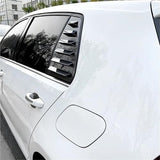 A Pair Rear Window Louver Shutter Compatible with VW Golf 7 MK7 7.5 2013-2019 Side Air Vents Shutter Cover Trim Exterior Accessories(Carbon Fiber)