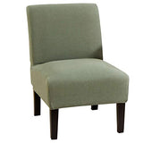 MIFXIN Armless Accent Chair Cover Stretch Jacquard Accent Chair Slipcover for Slipper Chair Without Arms Removable Washable Chair Furniture Protector for Living Room Bedroom Hotel (Cyan, 1 Pack)
