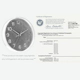 Roymnie Wall Clock Green, Silent Wall Clocks Battery Operated 8 Inch-Modern Non Ticking Analog Clock Decorative for Kitchen Office Bathroom Bedroom(Gold)