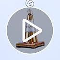 Old World Christmas Traffic Cone Glass Blown Ornament for Christmas Tree, Handcrafted Holiday Decoration, Tools Collection