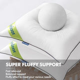MIULEE 12x20 Outdoor Pillows, Pack of 2 Water Resistant Waterproof Pillow Inserts Decorative Stuffer for Sofa Couch Patio and Garden