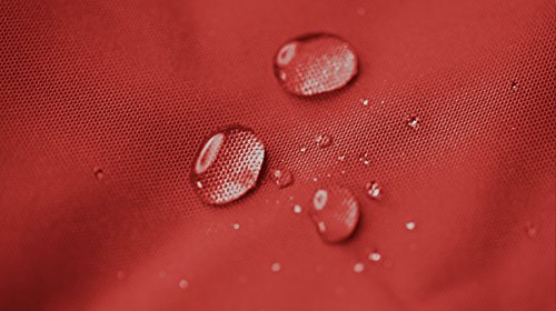Gouchee Home Cube Brava Pouf Ottoman Foot Rest - Red - Modern Square Bean Bag Chair with Water Repellent Fabric - Floor Pouf for Living Room, Bedroom or Patio - Foot Rest forOutdoor