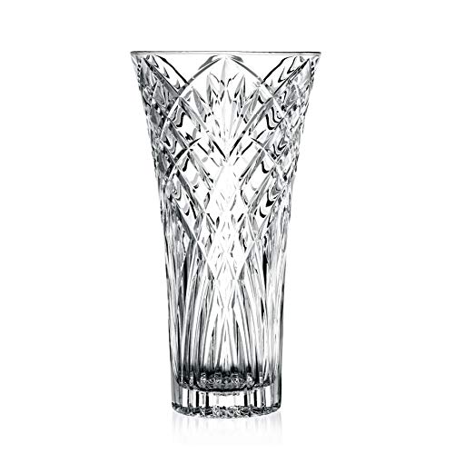 Lorren Home Trends Flower Vase Melodia, Made In Italy. 12" Tall, 6" Opening