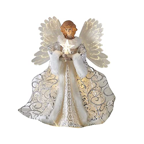 Christmas Tree Top Angel Led Light Party Background Decor Acrylic Ornament for Wedding Birthday