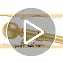HeiDear 2 Pack Curtain Rods for Windows 30 to 45 Inches, 5/8" Matte Black Metal Curtain Rod, Adjustable Single Window Rods for Bedroom, Living Room, Kitchen, Office