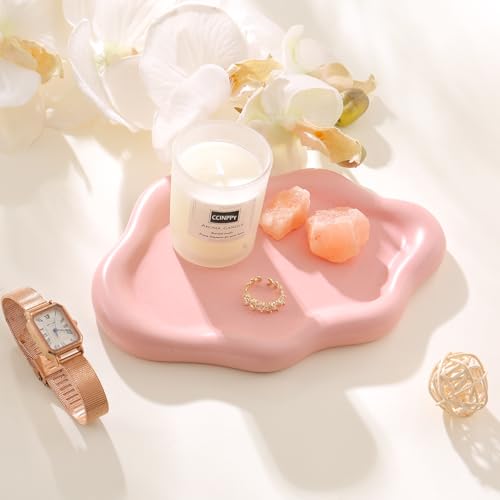 Ceramic Cloud Jewelry Tray Trinket Dish Key Bowl Nightstand Decor