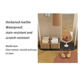 Full-Length Mirror Household Floor-Standing Coat Rack Full-Length Mirror Combination Bedroom Multi-Functional Rotating Fitting Mirror Full Length Floor Mirror (110cm)