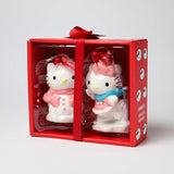 Blue Sky Clayworks Hello Kitty Winter Snow Play Ornament Set, Holiday Decorations, Set of 2, Ceramic, 24021