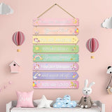 Unicorn Rainbow Room Decor for Girls - Inspirational Wall Art, Toddler Room Wood Sign, Nursery Decor