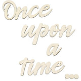 Once Upon a Time Sign Nursery Decor Once Upon a Time Wood Sign Wall Decor for Reading Corner Kids Room Family Bookshelf Home Décor Birthday Present DIY Decoration