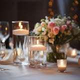 80 Pack White Floating Candles 3 inch Unscented Floating Candles for Centerpieces 8 Hours Long Burn Time-3” Floating Emergency Candle Bulk for Wedding Cylinder Vases