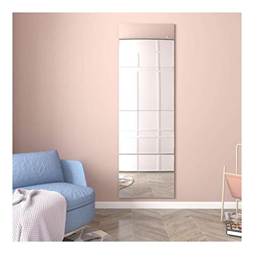 Rectangular eless Vanity Mirror Full Length Mirror Floor Explosion Proof Wall-Mounted Mirror Holder Hotels AN1017 914 (Size : 36cm×36cm)