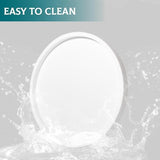 Silicone Bathroom Tray Coffee Table Decor Perfume Organizer, 8" White