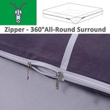 Zippered Mattress Cover,Washable Cotton Cover for Traditional Japanese Floor Futon Mattress,Skin-Friendly Japanese Futon Slipcovers,Yellow,Twin(Thin)