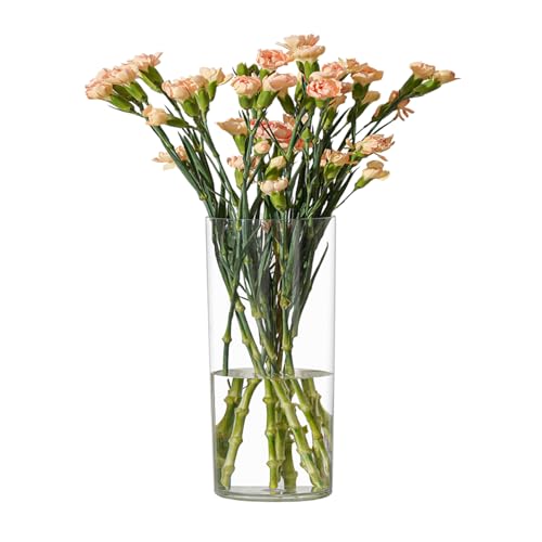 Flower Vase Acrylic Cylinder,7.86" Tall Clear Vase for Centerpieces,Wedding Decorative,Home Décor, Non Breakable Plastic, 3.94" x 7.86" Tall Round - Clear