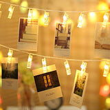 20 LED Photo Clip Starry Lights with Remote LED Fairy Twinkle Lights Home Festival Decor Lights for Christmas Party Halloween Thanksgiving Wedding Valentine's Day