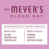 MRS. MEYER'S CLEAN DAY Aromatherapy Candle, Peony, 7.2 oz, 2 Pack