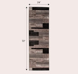 2x6 Washable Runner Rug for Hallway&Kitchen(2x6,Chocolate)