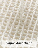 AMOAMI Bathroom Rugs, Bath Mat, Bath Rug, Non Slip Bathroom Mat, Quick Dry Bath Mat, 2' x 6', White