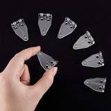 BBTO 40 Pcs 1 Inch Blind Hold Down Brackets Clear Plastic Blinds Hooks Bottom Rail Hold Clips Replacements Mini Horizontal Blinds Shades Windows Doors or Home or Rv