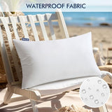 MIULEE 12x20 Inch Outdoor Pillow Insert Waterproof Decorative Throw Pillow Insert, Rectangle Lumbar Garden Pillow Form for Patio Sofa Couch