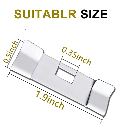 Vertical Blind Repair Vane Savers, Metal Vertical Blind Repair Tabs for Vertical Blinds Replacement Slats, White (12)