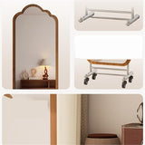 FKEE55UED Floor Portable Stainless Steel Full-Length Mirror Home Bedroom Dressing Mirror