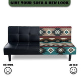 Aztec Ethnic Geometric Futon Covers Slipcover Stretchable Futon Chair Slipcovers Non Slip Furniture Decor Dustproof Sofa Covers Daily Decor
